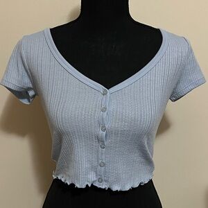 Aero Light blue crop top